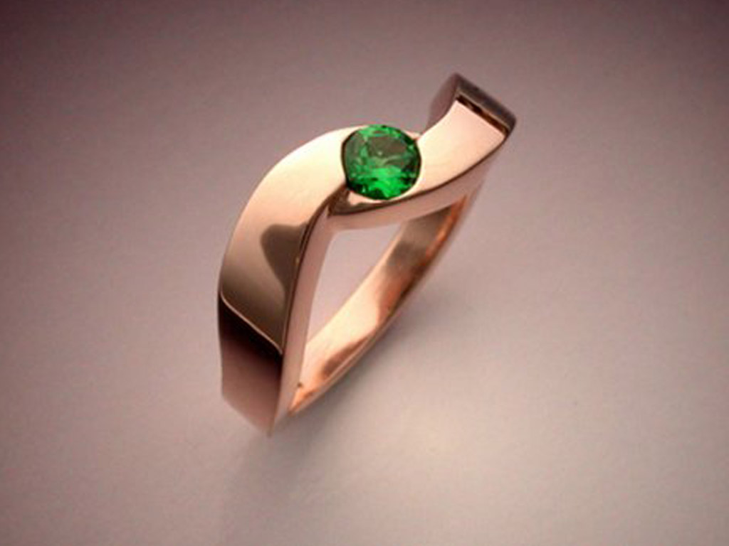 Details about   Beautiful Green Tsavorite Gemstone Engagement Jewelry 10k Rose Gold Ring 