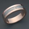 14k Rose Gold & Meteorite Inlaid Ring