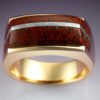 14k Gold Laminated Dinosaur Bone Ring