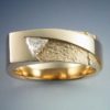 14k Gold with Trillion Cut Diamond Ring