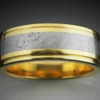 18k Gold Ring with Gibeon Meteorite
