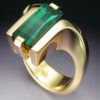 18k Gold Ring with Green Tourmaline