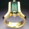 18k Gold Ring with Green Tourmaline