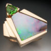 One of a kind Opal & Tourmaline Ring