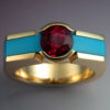 Tourmaline & Turquoise Ring