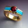 Tourmaline & Turquoise Ring