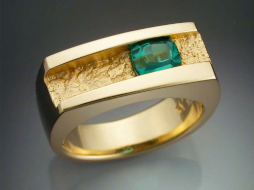 Handsome 14k gold Tourmaline ring