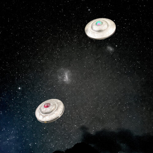 Gibeon Meteorite Flying Saucer